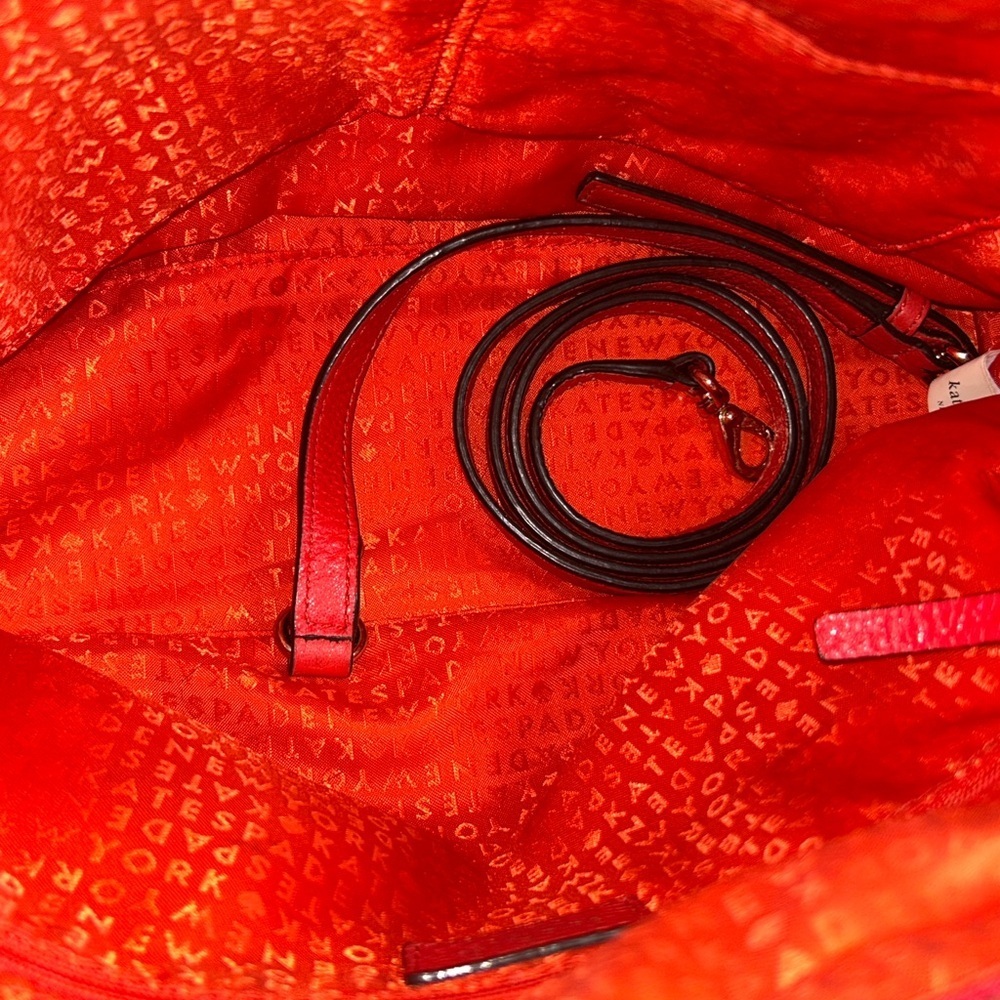 ♠️Kate Spade Rachelle Astor Court quilted convertible red bag - Picture 7 of 12